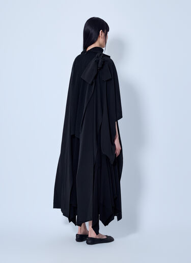 LN-CC® - Yohji Yamamoto: Knit Combi Kimono Coat - Black Yohji Yamamoto Knit Combi Kimono Coat Black yoy0263016