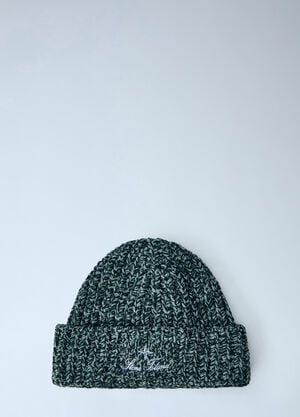Stone Island Ribbed Knit Beanie Green sto0165032