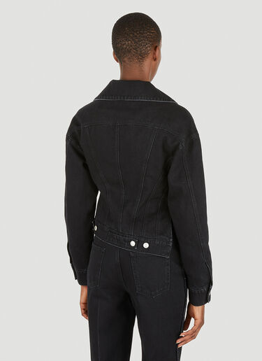 Alexander McQueen Hybrid Denim Jacket Black amq0250006