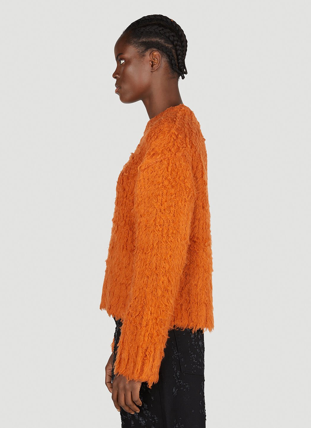 Acne Studios Women s Fluffy Sweater in Orange LN CC