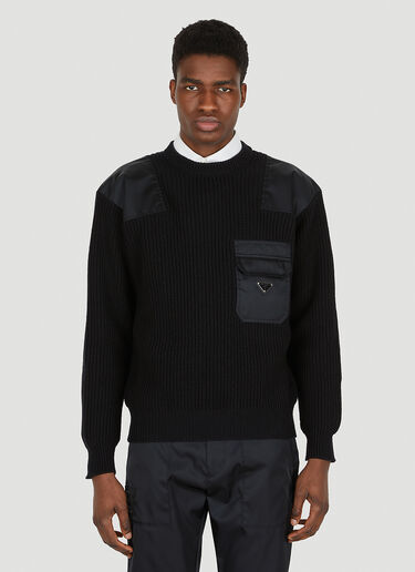 Prada 밀리터리 스웨터 블랙 pra0149022