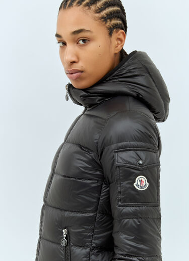 Moncler Glements Hooded Mid-Length Down Jacket Black mon0259014
