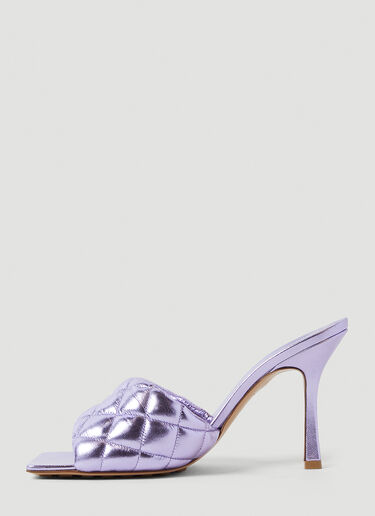 Bottega Veneta 衬垫高跟穆勒鞋 紫色 bov0249066