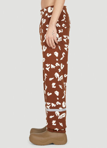 UNDERCOVER Graphic Print Track Pants Brown und0150013