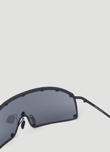 Rick Owens Shielding Sunglasses Black ris0353003