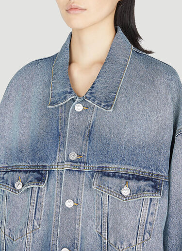 Balenciaga Oversized Denim Jacket Blue bal0251010