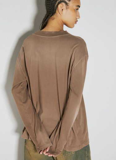 Compton Long Sleeve T-Shirt Eytys Compton Long Sleeve T-Shirt Brown eyt0351008