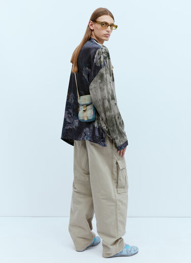 Acne Studios Denim Mini Pouch Crossbody Bag Blue acn0153038
