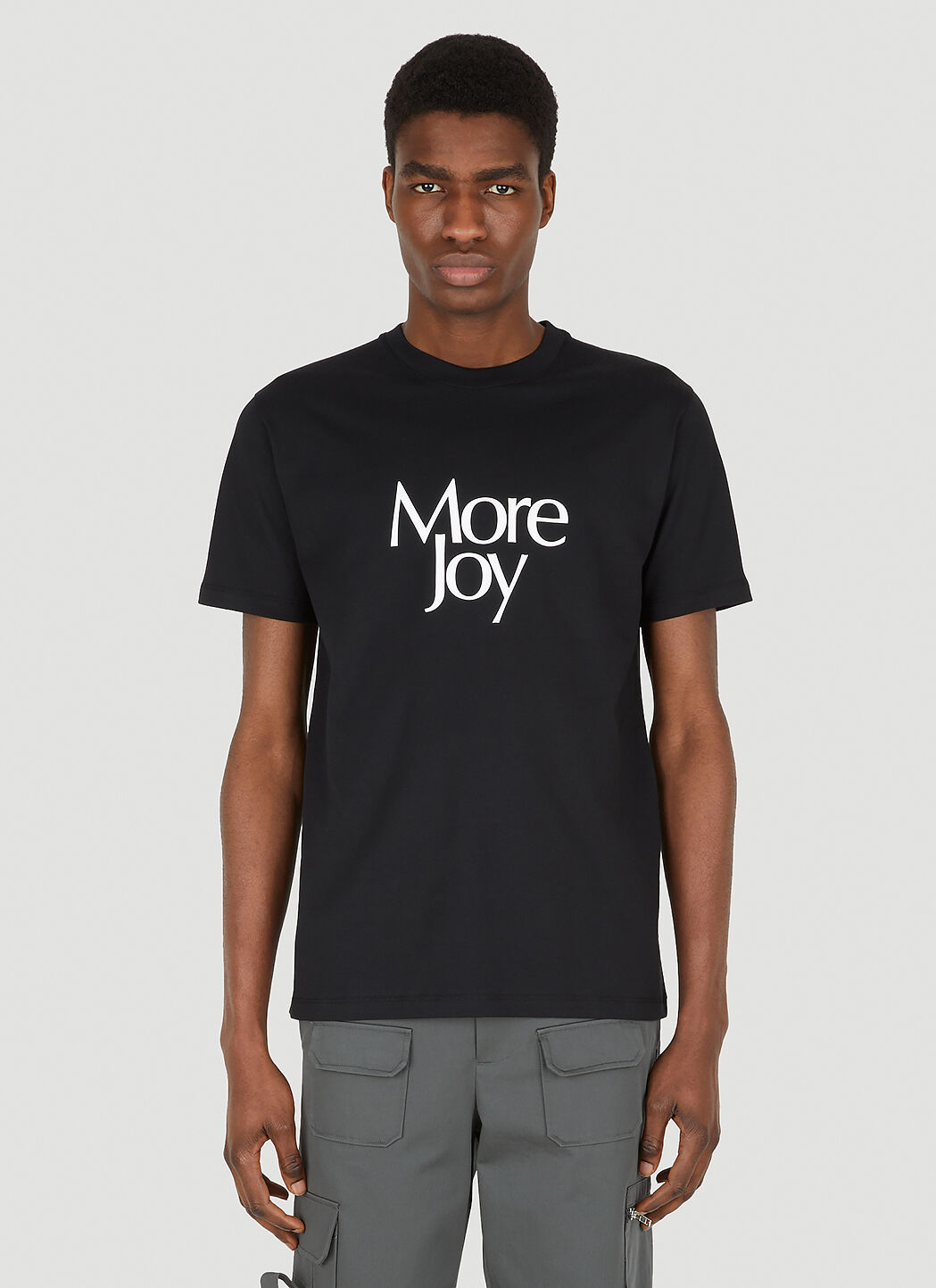 More Joy 로고 프린트 클래식 티셔츠 블랙 mjy0347073