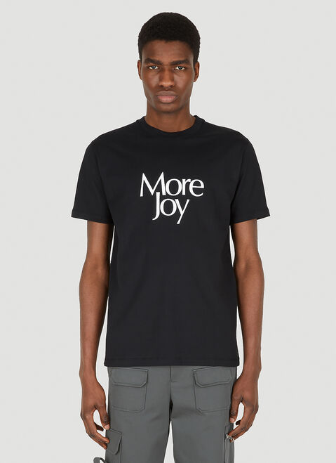 More Joy Logo Print Classic T-Shirt Black mjy0347068
