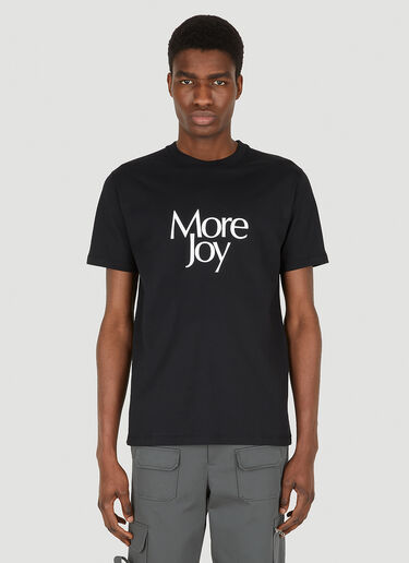 More Joy ロゴプリントクラッシック Tシャツ ブラック mjy0347084