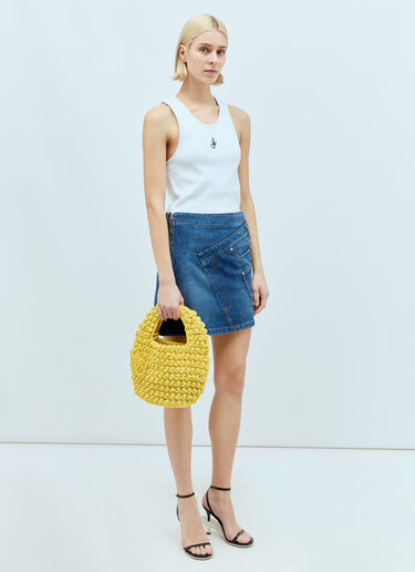 Popcorn Basket Shoulder Bag JW Anderson Popcorn Basket Shoulder Bag Yellow jwa0255018