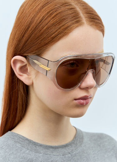 Scudo Shield Sunglasses Bottega Veneta Scudo Shield Sunglasses Clear bos0258001
