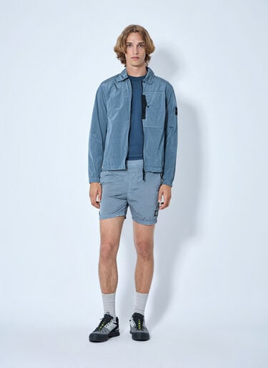 LN-CC® - Stone Island: Elasticated Waistband Shorts - Light Blue Stone Island Elasticated Waistband Shorts Light Blue sto0165059