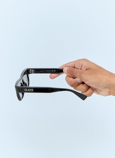 Gucci Rectangular Frame Sunglasses Black gus0158001