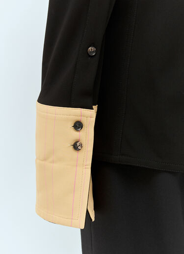 Bottega Veneta Fluid Long-Sleeve Shirt Black bov0258003