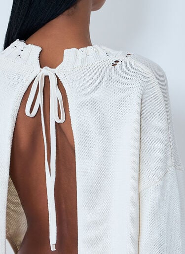 Marni Logo Motif Sweater Cream mni0263004