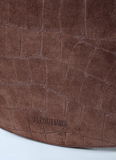 Jacquemus Le Calisso 圆形单肩包  深棕色 jac0262043