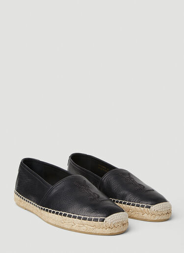 Saint Laurent YSL Monogram Espadrilles Black sla0151041