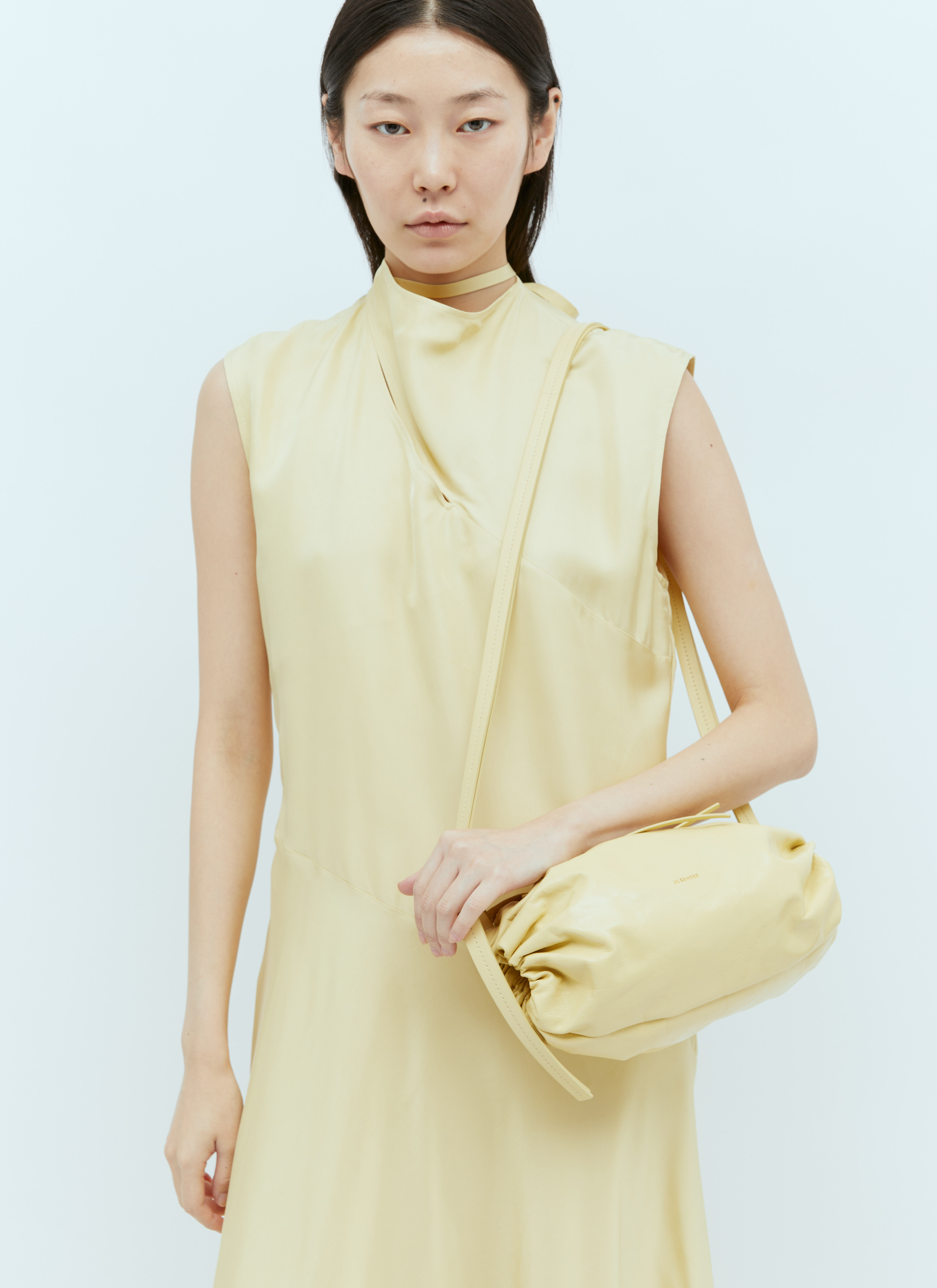 Jil Sander 松软单肩包 白色 jil0256004