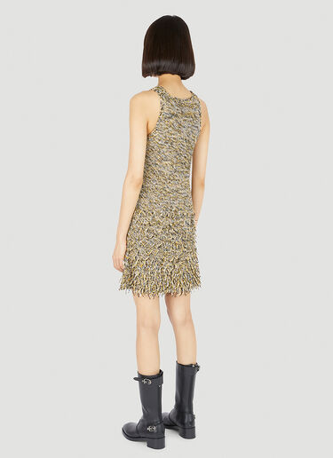 Durazzi Milano Mouline Knitted Mini Dress Yellow drz0252002