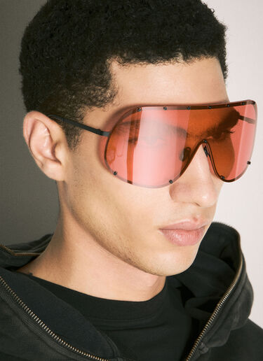 Rick Owens Shield Sunglasses Red ris0357004