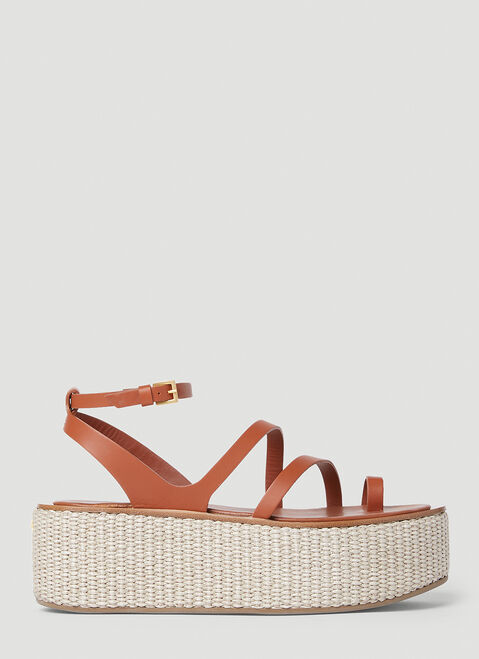Versace Biarritz Platform Sandals Black vrs0252029