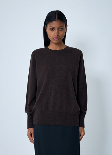 The Row Leilani Sweater Brown row0262015