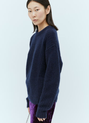 Cashmere Silk Crewneck Sweater Gucci Cashmere Silk Crewneck Sweater Navy guc0254009