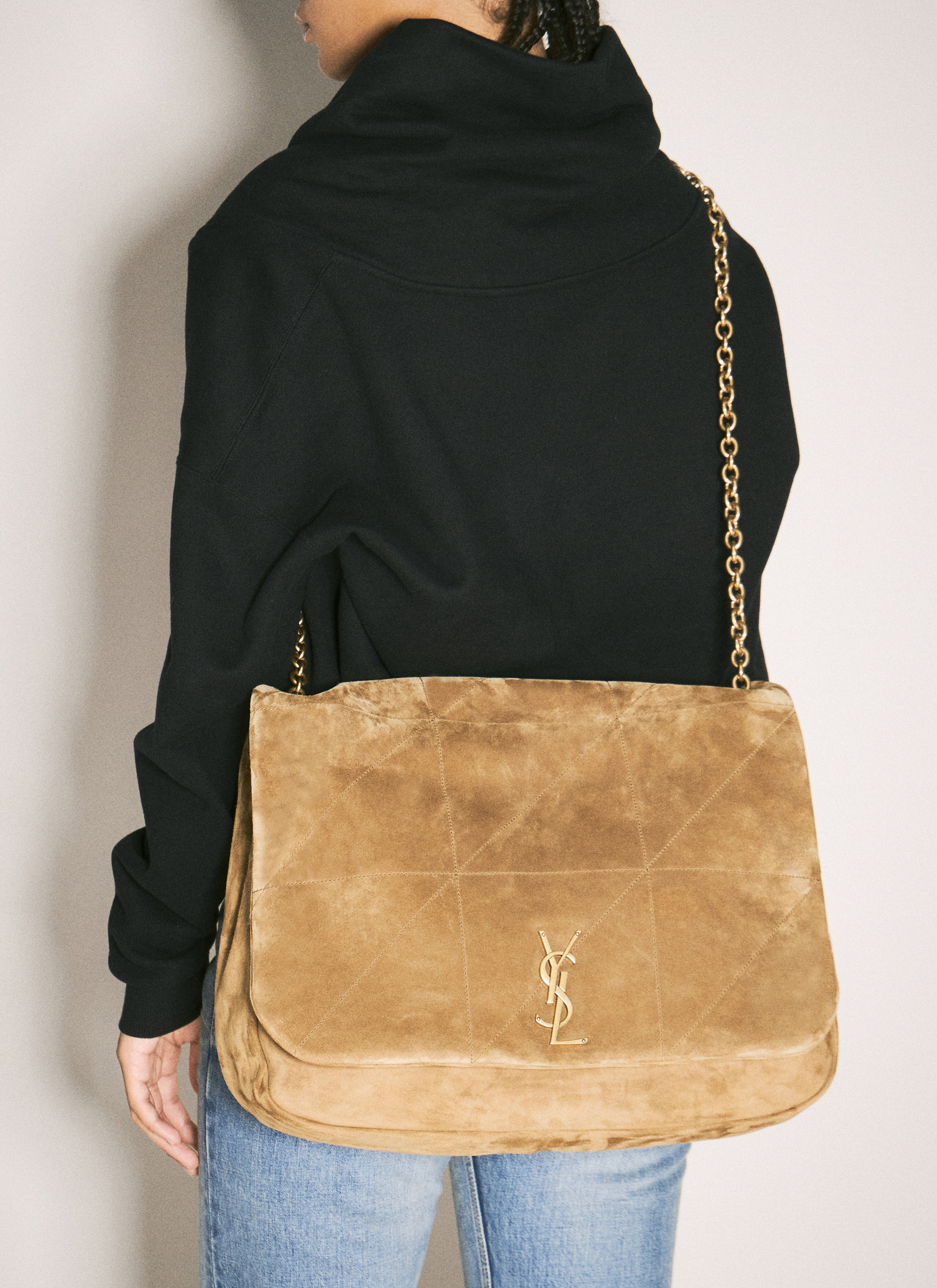 Ysl camel suede bag outlet