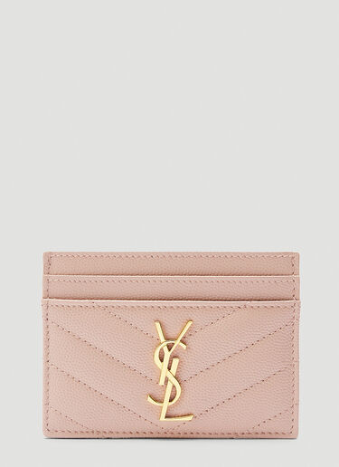 Saint Laurent Monogram Cardholder Beige sla0243088