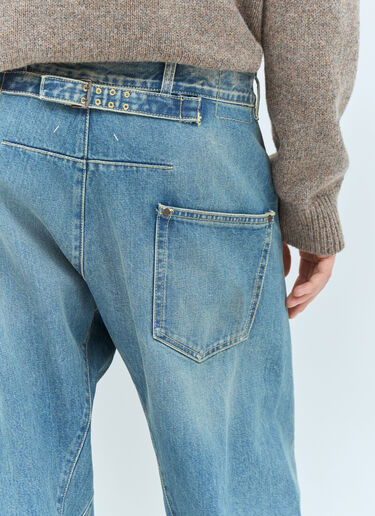 Maison Margiela Diagonal Seam Jeans Blue mla0158007