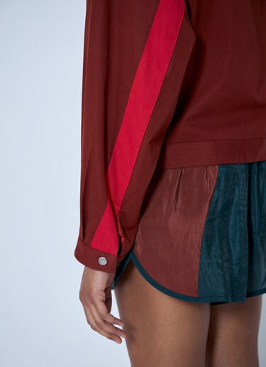 LN-CC® - Saint Laurent: High-Neck Zip Jacket - Brown Saint Laurent High-Neck Zip Jacket Brown sla0263008