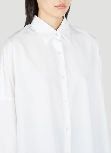 Cotton Cocoon Shirt Dries Van Noten Cotton Cocoon Shirt White dvn0254014