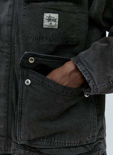 Stüssy Washed Canvas Shop Jacket Black sts0154001