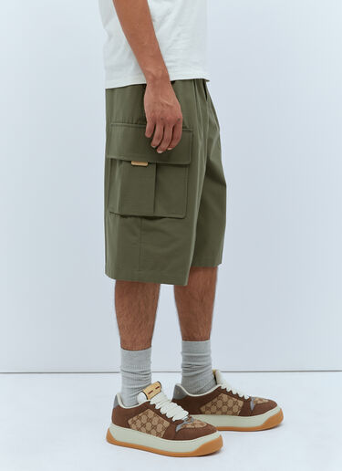Cargo Bermuda Shorts Gucci Cargo Bermuda Shorts Green guc0153048