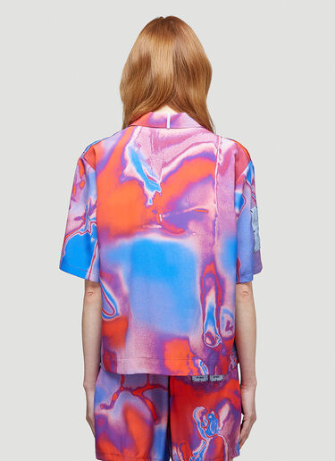 MCQ X Fantasma Fantasma Rave Silk Shirt Purple mqf0244005