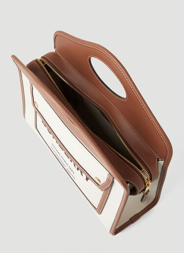 Burberry Pocket Tote Bag White bur0248058
