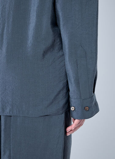 Lemaire Straight Collar Twisted Shirt Grey lem0260004