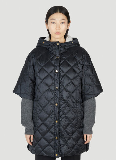 Max Mara Capesoft Quilted Jacket Black max0251038