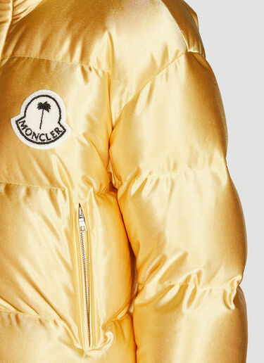 8 Moncler Palm Angels Keon Puffer Jacket Gold mpa0351001