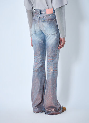 Acne Studios Fitted Glitter Jeans Blue acn0264019