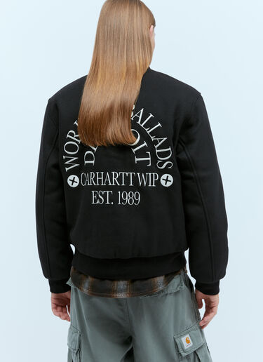 Carhartt WIP Work Varsity Bomber Jacket Black wip0154013