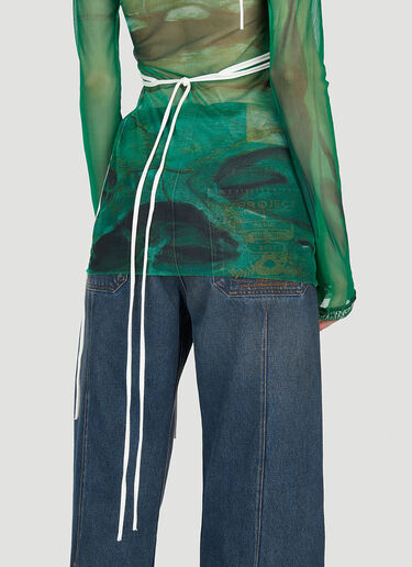 Ottolinger Mesh Wrap Top Green ott0252003
