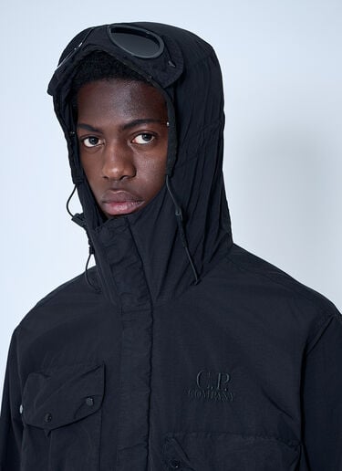 C.P. Company Flatt Nylon Goggle Jacket Black pco0160004