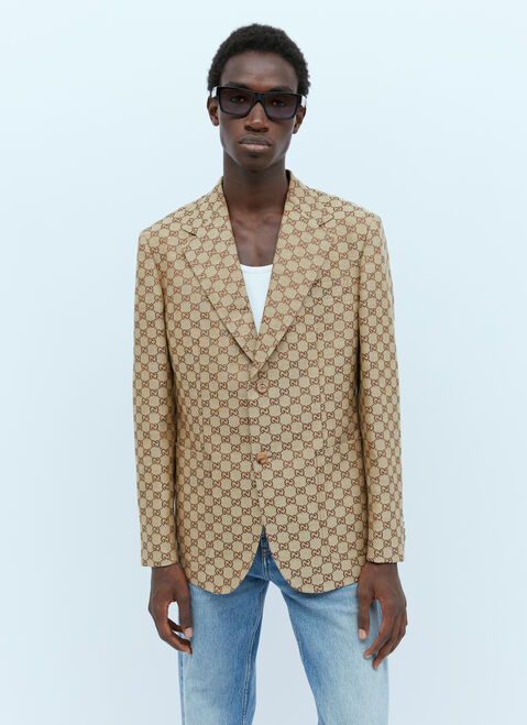 Saint Laurent GG Supreme Formal Jacket Black sla0254014