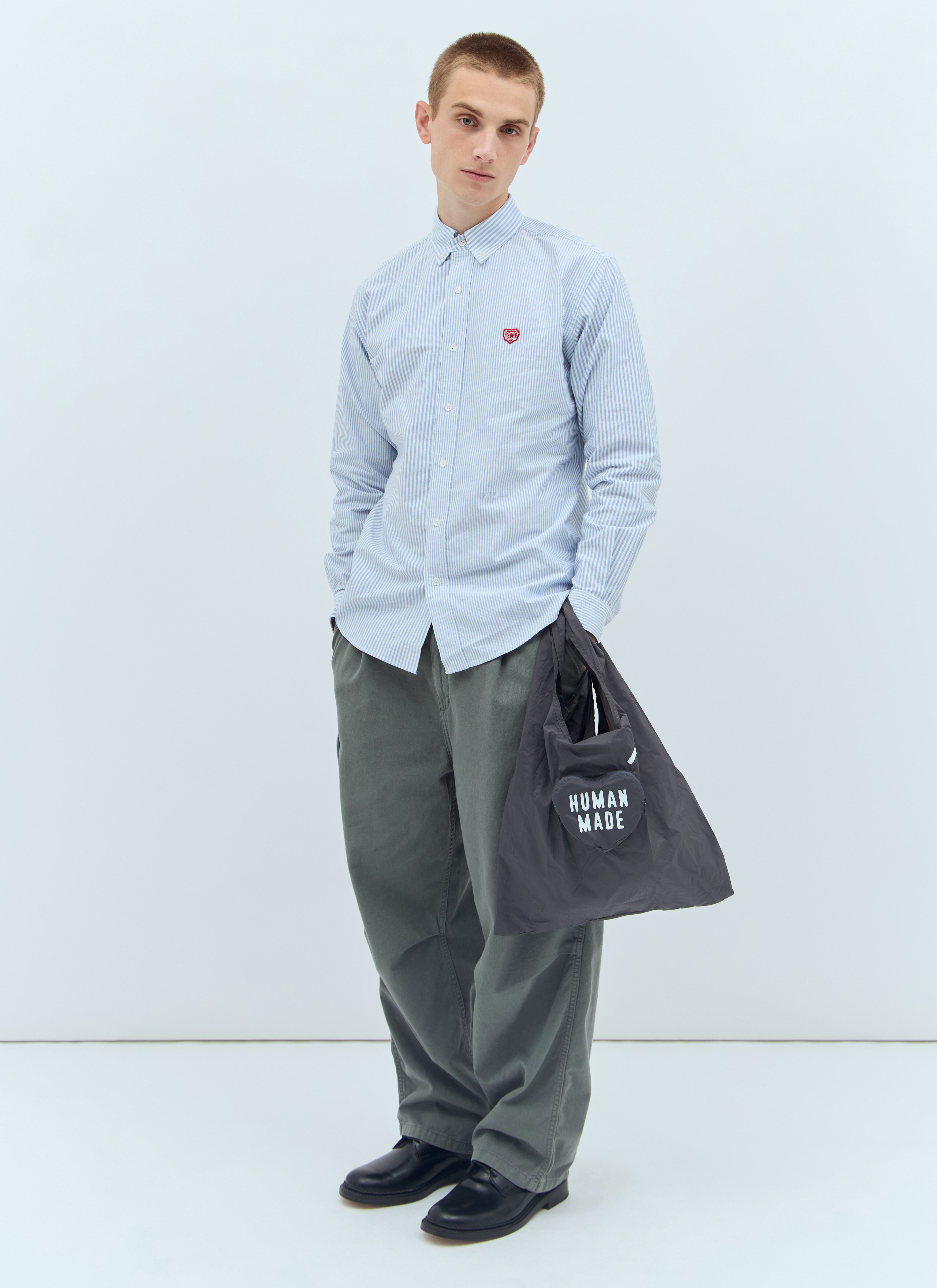 Human Made Men's' Packable Heart Tote Bag in Grey | LN-CC®