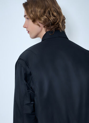 Brain Dead Collared Zip-Front Jacket Black bra0164008