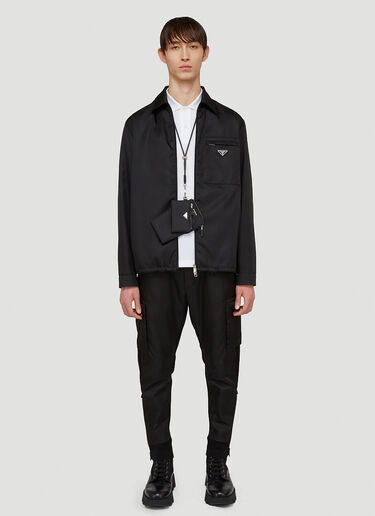 Prada Contrast-Panel Track Pants Black pra0141054