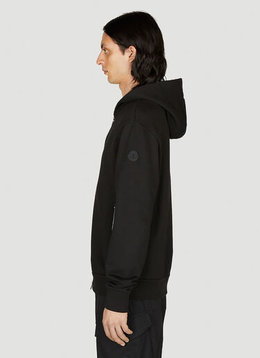 Moncler Zip Up Hooded Sweatshirt Black mon0153034
